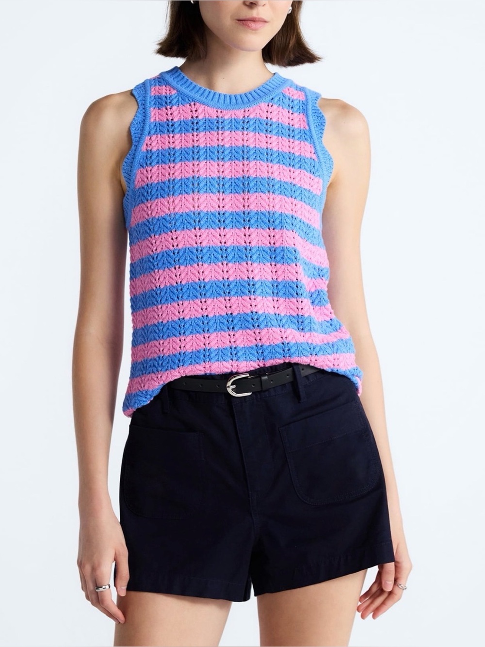 Free assembly crochet cotton, tank top Razorback sweater